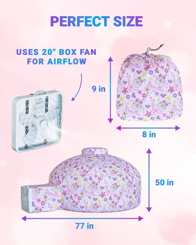 Miniatura 2 de Skywin Fairy Fort - Carpa de Aire para Niños con Puerta (77" x 50") Se Arma en 30 Segundos, Carpas para Niños Pequeños de Interior para Juego Fuerte