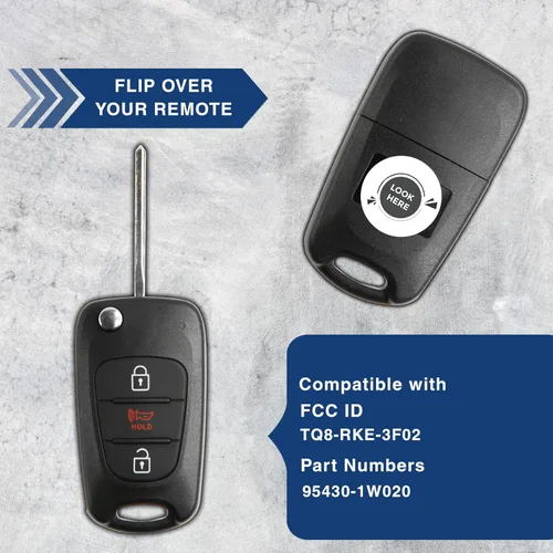 Miniatura 5 de 2 llaves de coche remotas para Kia (TQ8-RKE-3F02)