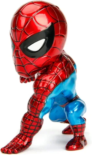 Miniatura 2 de Jada Toys Marvel - Figura clásica de Spiderman de 4 pulgadas, color rojo, talla única