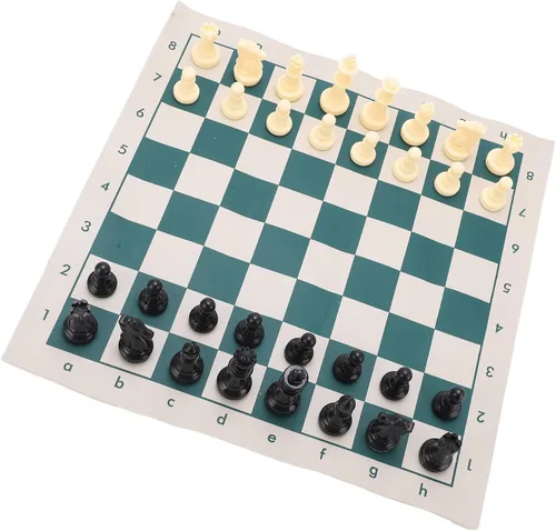 Miniatura 4 de Generic PVC Portable Chess Travel Portable Folding Chess Sets for Indooroutdoor Play Relaxation