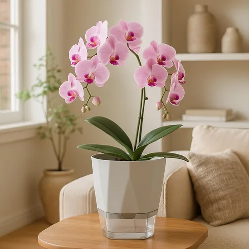Miniatura 2 de Paquete de 6 macetas de riego automático de 5 pulgadas, macetas de riego automático para plantas de interior y exterior, macetas de riego automático