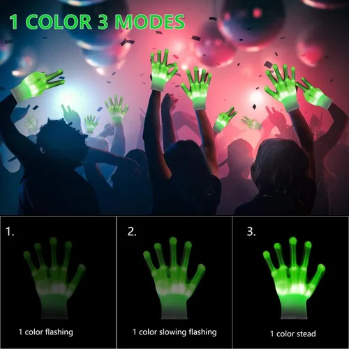 Miniatura 3 de WEICHUANGXIN Light Up LED Gloves New Fun Cool Party Favor Hot Toys Cool Toys Christmas Birthday Gifts for Boys Girls