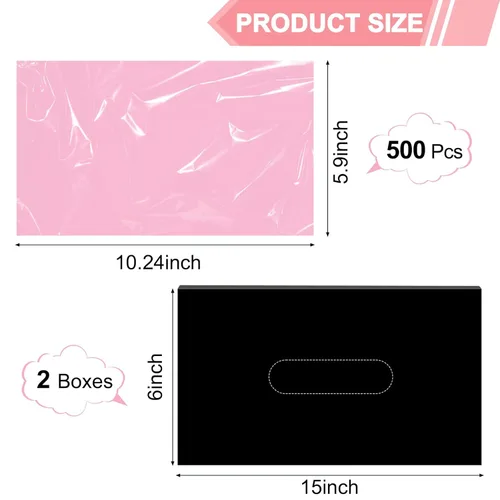 Miniatura 3 de 500 bolsas rosas para botellas de lavado de tatuajes, bolsas desechables para botellas de tatuaje, fundas para bolsas de botella para apretar