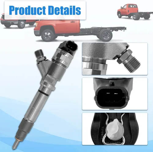 Miniatura 5 de 0445120082 Inyector de combustible para GMC Chevy 6.6L V8 LMM Duramax Diesel 2007-2010 Express 2500 3500 4500 Savana 2500 3500 4500 Silverado Sierra