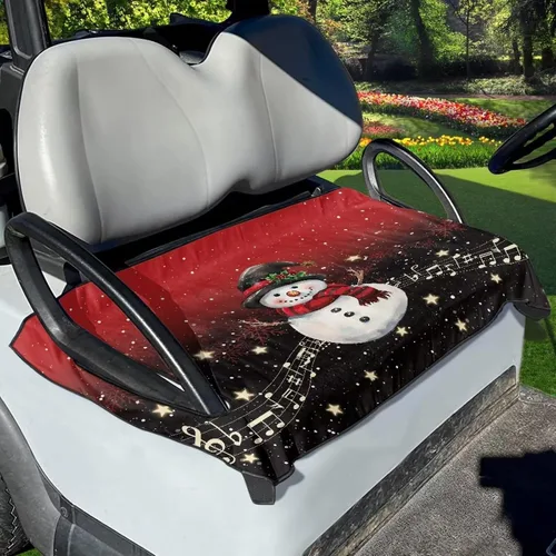 Miniatura 46 de Yewattles Funda de Asiento de Carrito de Golf Portátil Toalla de Asiento Club Car Ajuste Universal Carrito de Golf de 2 Asientos