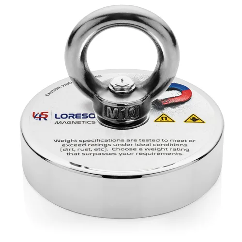 Miniatura 8 de LORESO - Kit de pesca con imán con estuche, kit completo de pesca con imán de doble cara 880 libras, una cara 550 libras, cuerda + mosquetón