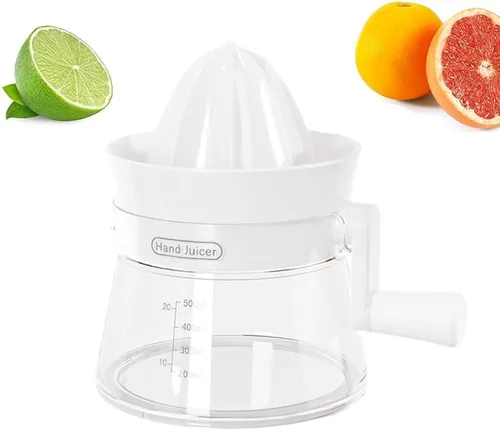 2-In-1 Hand Lemon Citrus Juicer Machines - Manual Lemon Lime Citrus Orange Juice Squeezer, Multifunction Fruit Juicer Machine With Container Kitchen