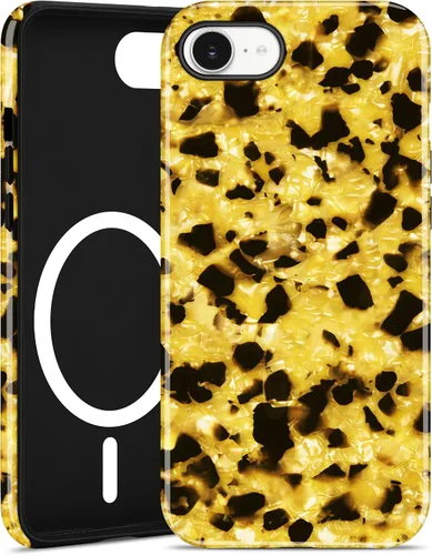 Miniatura 112 de Jusy Compatible con MagSafe Brown Tortoise Shell Print Phone Case para iPhone 7/8/SE, funda protectora magnética de lujo de TPU suave
