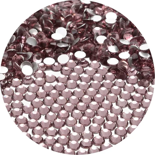 Miniatura 22 de NCB 288 diamantes de imitación de cristal redondos para arte de uñas, con parte trasera plana, para hacer accesorios de bricolaje, zapatos, ropa