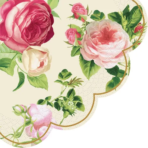 Miniatura 27 de AM Décor - 20 servilletas de papel suaves de 3 capas de papel de seda decoupage -13 x 13 pulgadas (desplegadas) (Rosalia, 13 x 13 pulgadas