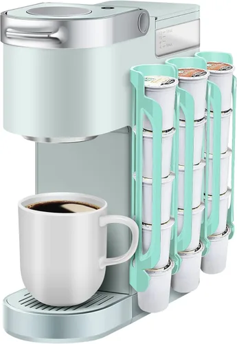 Miniatura 9 de Soporte para tazas K para Keurig: soportes para cápsulas de café para mostrador de espacio pequeño, soportes para Kcup para montaje en pared