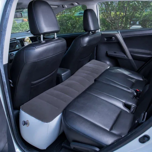 Miniatura 9 de FMS - Colchón hinchable de viaje para auto, para asiento trasero, cojín para cama de aire, sofá de aire, Azul