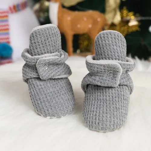 Miniatura 145 de Sawimlgy - Botines de algodón antideslizantes para recién nacido, con agarre, para cuna o para el invierno