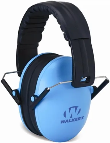 Walker's Low Profile Lightweight Padded Headband Adjustable Folding Noise-Reducing Hearing Protection Earmuffs