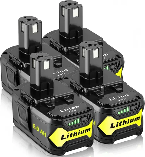 Miniatura 8 de 2 paquetes de repuesto de alta capacidad de 3.0Ah para batería Ryobi de 18 V P108 P104 P105 P102 P103 P122 P109 Li-ION compatible con Ryobi 18V ONE+
