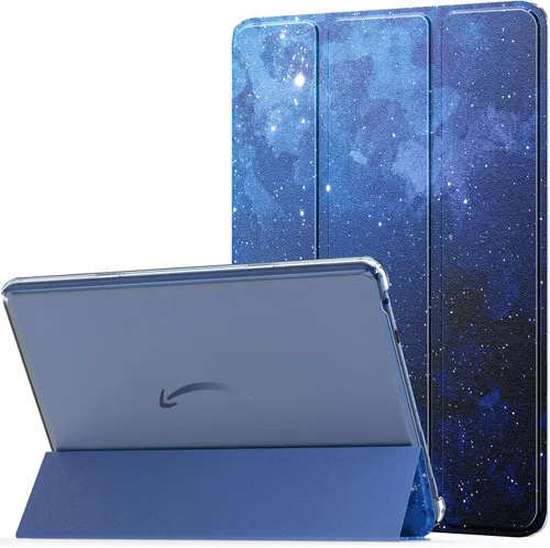 Miniatura 12 de MoKo - Funda para tableta Amazon Kindle Fire HD 10 (13ª generación, versión 2023) de 10.1 pulgadas, funda de piel sintética con soporte triple