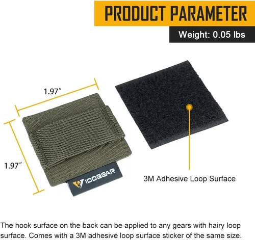 Miniatura 3 de Adhesivo táctico para almacenamiento de cables, reutilizables, sujetadores, con gancho y bucle para casco táctico, auriculares, walkie-talkie