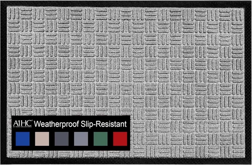 Miniatura 29 de A1HC - Tapete para interiores y exteriores, tapete antideslizante para puerta delantera, entrada, patio, garaje y oficina, tapete de bienvenida