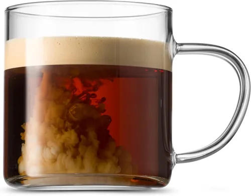 Miniatura 3 de Juego de tazas de café de vidrio - 14oz, juego de 4