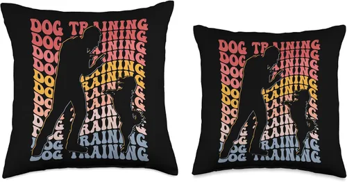 Miniatura 3 de Dog Training Dog Trainer Dog Agility Gifts Training Groovy Trainer Dog Agility - Almohada de 16 x 16 pulgadas, multicolor