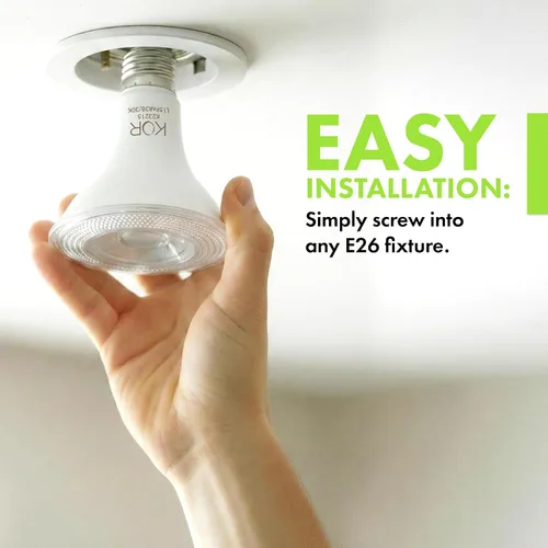Miniatura 3 de KOR Bombillas de Luz de Inundación LED PAR38, Paquete de 2, Regulables Equivalente a 100W, 3000K Blanco Cálido, Interior y Exterior Bombilla de Foco