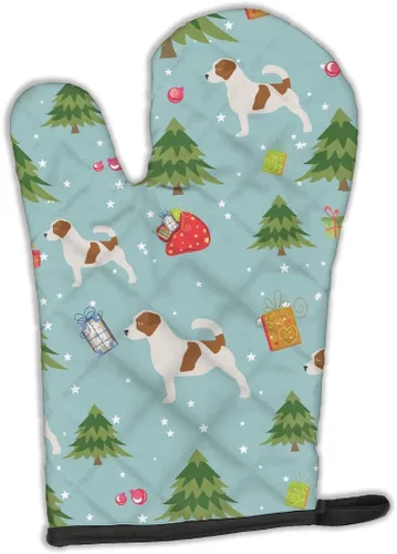 Miniatura 159 de Caroline's Treasures BB4872OVMT - Guante de horno de Navidad Affenpinscher resistente al calor, grueso para sartenes calientes y horno, manopla