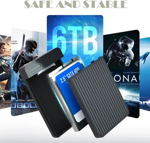 Miniatura 5 de Disco duro externo portátil ultra delgado de 250 GB, 2.5 pulgadas, USB 3.0, almacenamiento HDD para Mac, PC, portátil, PS4, Xbox one