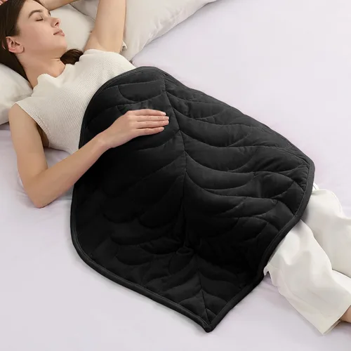Kaisa Manta con Peso para Adultos (5 libras, 23" x 29"), Manta de Regazo con Peso Suave Lavable a Máquina, Mantas Pequeñas Pesadas con Cuentas de