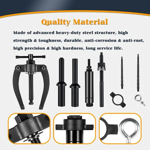 Miniatura 4 de Kit de herramientas de extracción e instalación de tubo de boquilla de manga de inyector Compatible con motores Volvo D11 D13 D16 FM12 Camión MP7