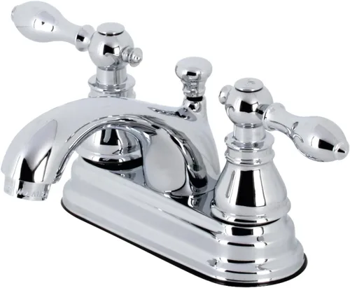 Kingston Brass KB2601ACL American Classic - Grifo de baño central de 4 pulgadas, cromo pulido