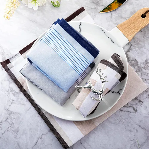 Miniatura 5 de Pañuelo de 24 piezas para hombre pañuelo a cuadros para hombre suave regalo para hombres talla única Multi color talla única