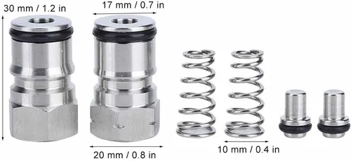 Miniatura 4 de Poste de barril de bloqueo de bola de acero inoxidable 304 Acero inoxidable Homebrew Keg Lock Post Adaptador de conector de poste de bloqueo de bola