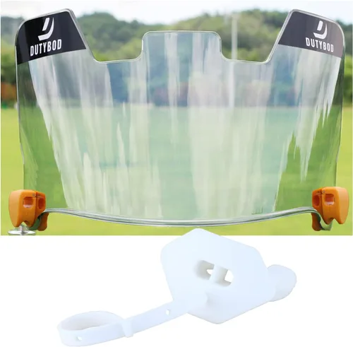 Juego de visera de fútbol con casco de fútbol y protector bucal para jóvenes y adultos, revo transparente