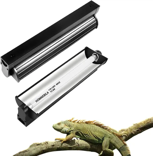 Miniatura 10 de Lámpara T5 10.0 UVB para reptiles, T5 UVA UVB Tubo de luz Blub 24W 22" para dragón barbudo, tortuga, lagartos del desierto, Gecko leopardo, lámpara
