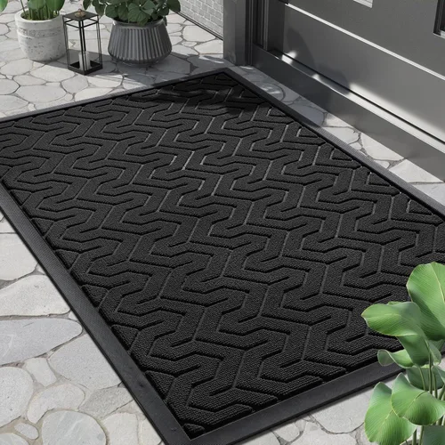 Miniatura 96 de Yimobra Alfombra para Puerta Delantera Exterior Entrada 29.5x17, Impermeable Resistente Alfombras Exteriores para Puerta Delantera, Alfombra