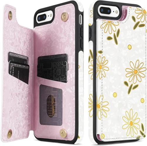 Miniatura 19 de NNH Funda tipo cartera compatible con iPhone Xs Max con bloqueo RFID, ranuras para tarjetas, folio de piel sintética, función atril, doble cierre