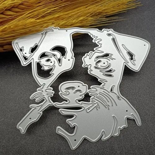 Miniatura 7 de Troqueles de corte de animales, troqueles para perros, plantillas de grabado en relieve para bricolaje álbumes de recortes, tarjetas de regalo