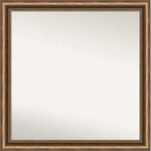 Miniatura 43 de Amanti Art Espejo de pared de madera no biselada (29 x 40 pulgadas), marco de bronce antiguo, espejo de baño bronce, XL
