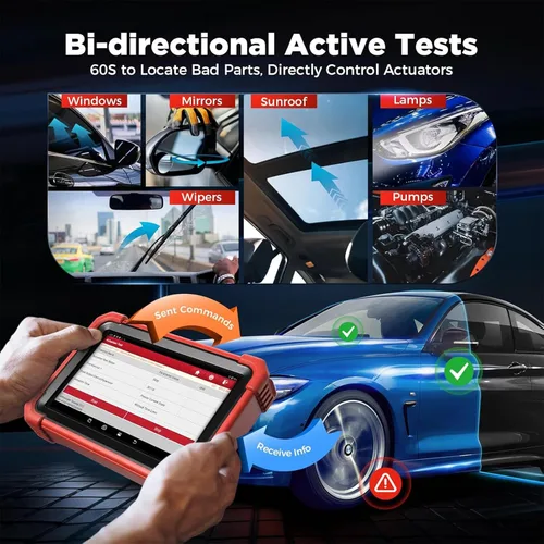 Miniatura 4 de Launch Herramienta de escaneo bidireccional inalámbrico X431 CRP919XBT con código ECU, CANFD y DoIP, escáner OBD2 de diagnóstico de todo el sistema
