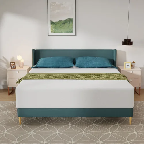 Miniatura 20 de Colchón de tamaño individual de 5 pulgadas de espuma viscoelástica de gel, colchón de firmeza media para dormir fresco y para alivio de la presión