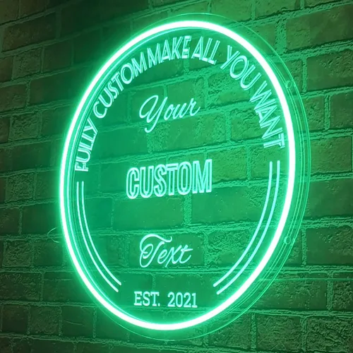 Miniatura 8 de Letrero de neón personalizado, letrero LED personalizado con nombre, decoración de pared de acrílico, para el hogar, dormitorio, boda, cumpleaños