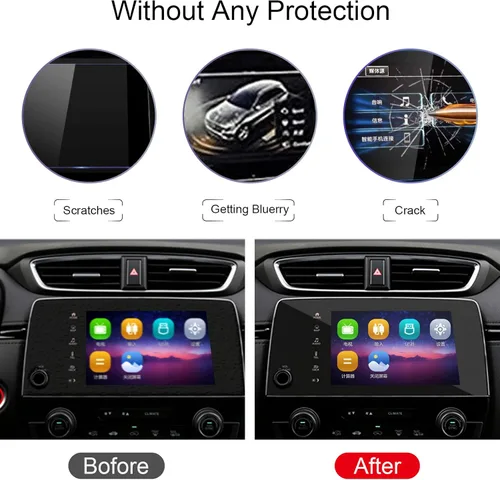 Miniatura 2 de TTCR-II Protector de pantalla para Honda CRV EX EX-L Touring Pantalla de navegación de 7 pulgadas 2017-2022, para Honda CRV Protector de pantalla
