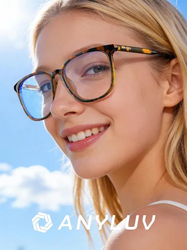 Miniatura 2 de ANYLUV Gafas de luz azul para mujeres y hombres, lentes de bloqueo de luz azul para mujer, anteojos de computadora antifatiga ocular