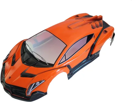 Miniatura 6 de Escala 1/10 RC Impreso Precut Drift Racing Touring Onroad Carrocería Coche Ancho 7.480 in (Gris)