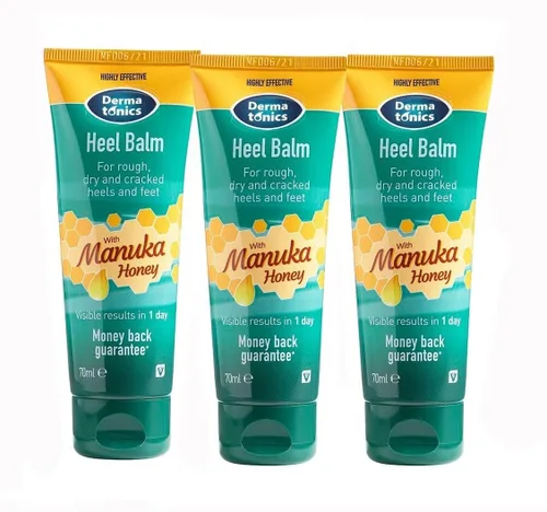 Miniatura 7 de Dermatonics Crema de pies para talones secos y agrietados, 25% de urea con miel de manuka, tratamiento hidratante intensivo del talón, removedor