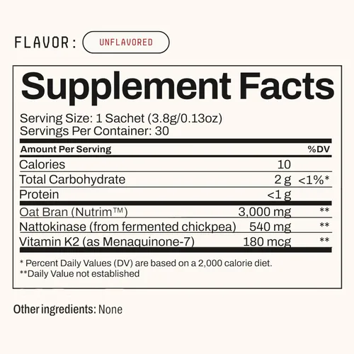 Miniatura 9 de Toku Nattokinase 10,800 FU Suplemento con Vitamina K2 MK7 y Beta Glucano de Avena, Polvo de Apoyo para la Circulación Diaria, Mezcla de Bebida a