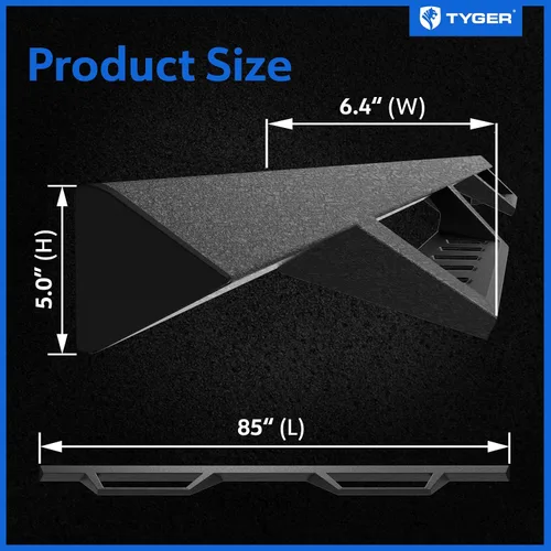Miniatura 6 de Tyger Auto LanderX - Estribo compatible con Dodge Ram 1500 2009-2018; 2010-2026 2500 3500; 2019-2024 Classic Crew Cab TG-LX3D82348 Barras Nerf