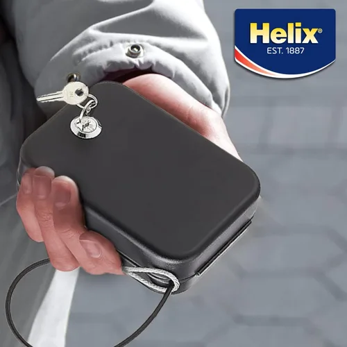 Miniatura 5 de Helix Caja fuerte de bloqueo personal con correa, construcción de acero resistente (61019)