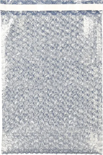50 bolsas de burbujas autoadhesivas transparentes de 12 x 15.5 The Boxery