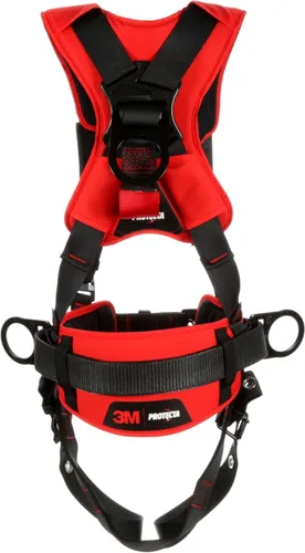 Miniatura 3 de 3M Equipo de protección personal ProteComfort Arnés de posicionamiento estilo construcción 1161207, negro, XL, 1 EA/estuche